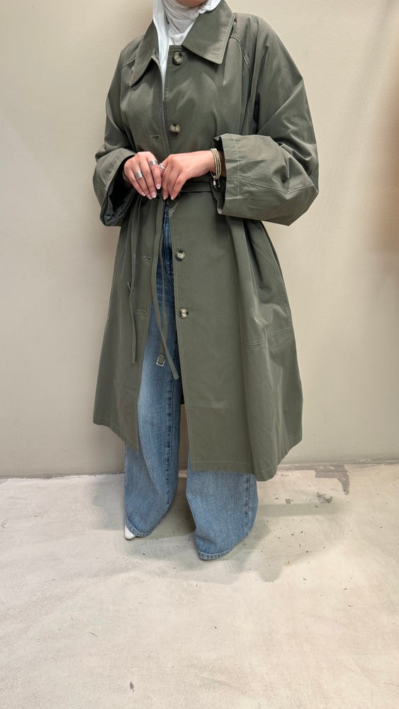 Double Belt Loop Trench Coat