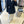 Navy Belted Blazer + White Pants Set