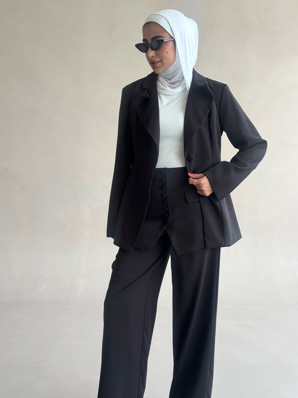 Corset-style Blazer Set