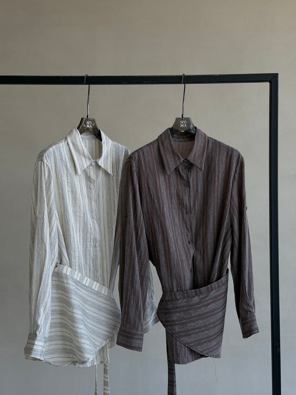 Checked Wrap Shirt