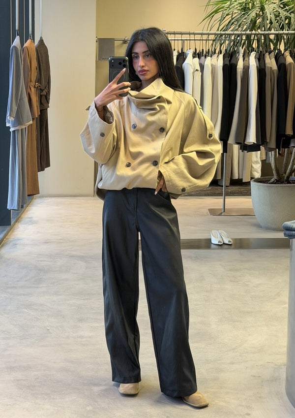 Elasticized Hem Jacket
