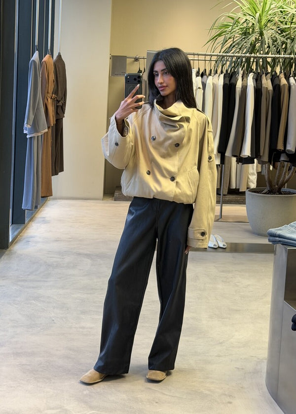 Elasticized Hem Jacket