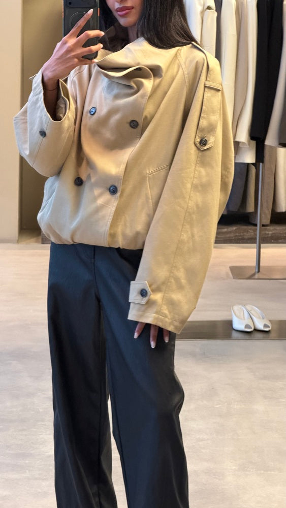 Elasticized Hem Jacket