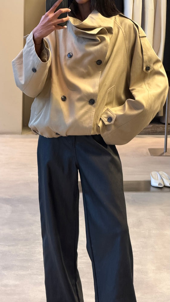 Elasticized Hem Jacket