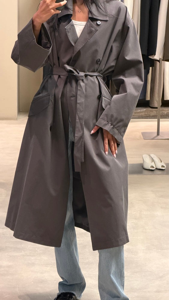 7-button Belted Trench Coat