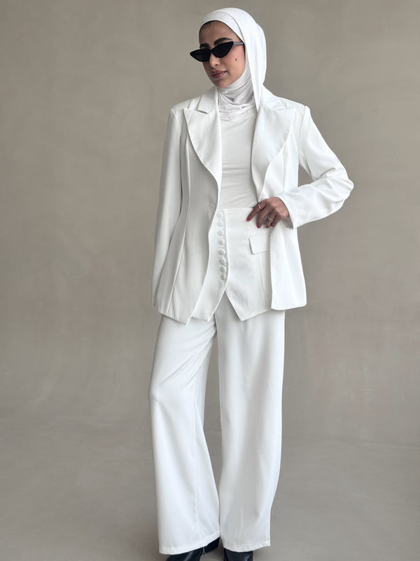 Corset-style Blazer Set