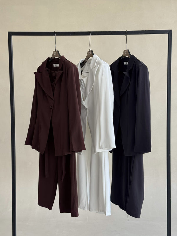 Corset-style Blazer Set
