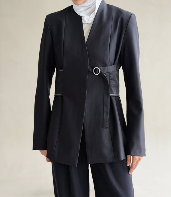Side Buckle Closure Blazer
