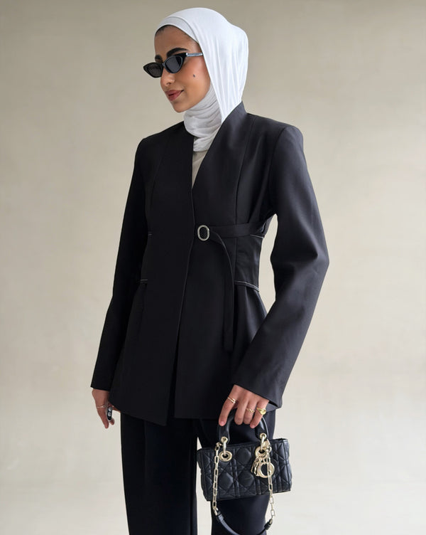 Side Buckle Closure Blazer
