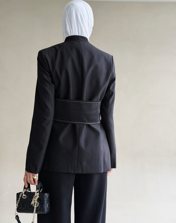 Side Buckle Closure Blazer