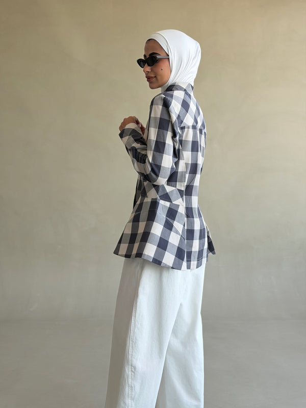 Plaid Waisted Shirt