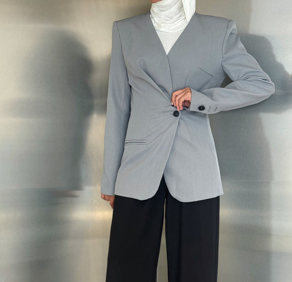 Wrinkled Breasted Blazer