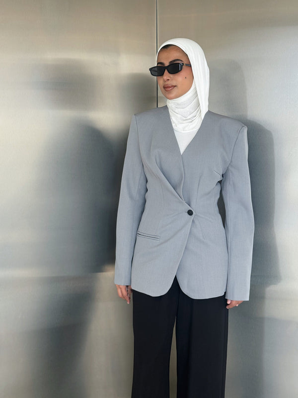 Wrinkled Breasted Blazer