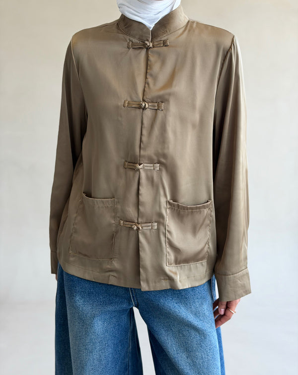 Satin Pankou Top