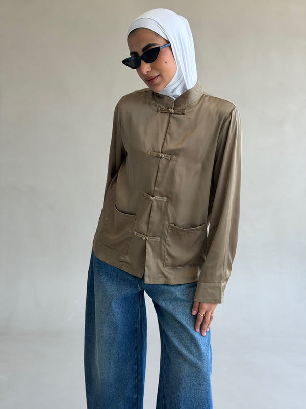 Satin Pankou Top