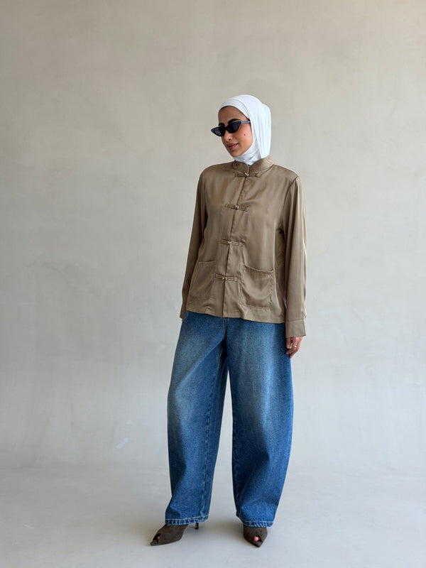 Satin Pankou Top