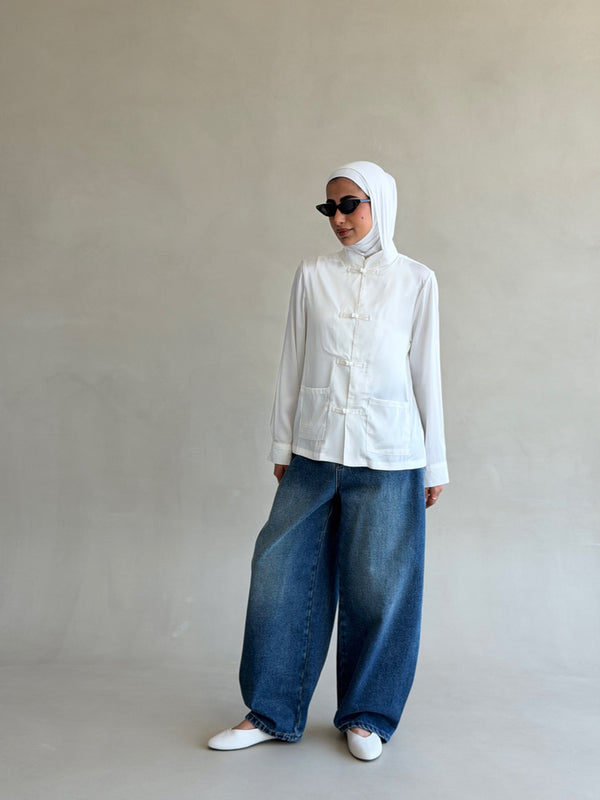 Satin Pankou Top