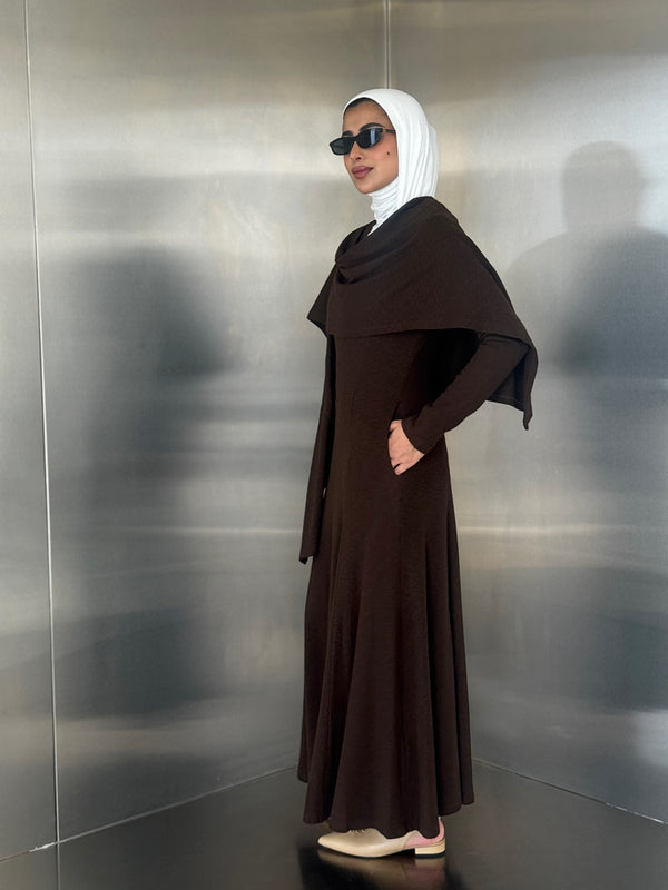 Lightweight Long Dress w/ Shawl