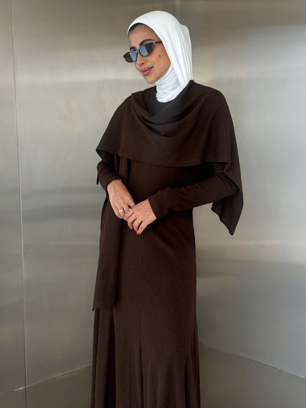 Lightweight Long Dress w/ Shawl
