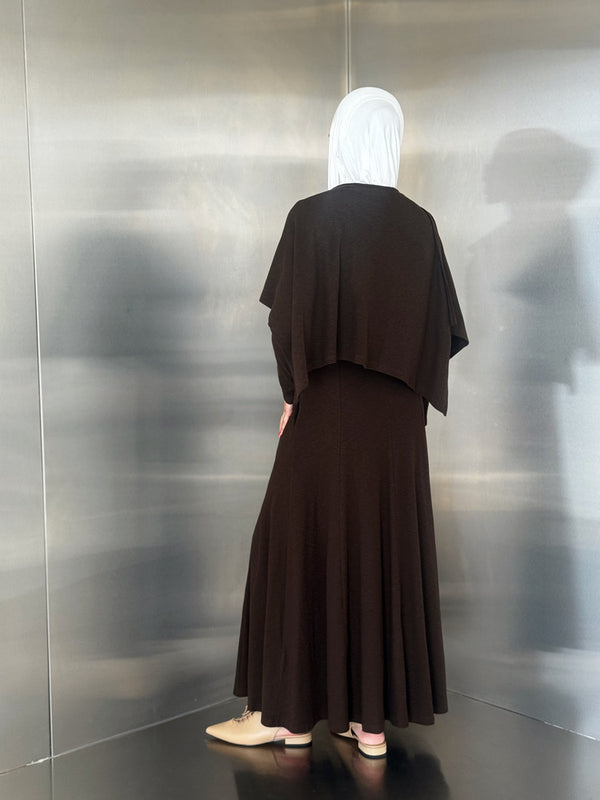 Lightweight Long Dress w/ Shawl