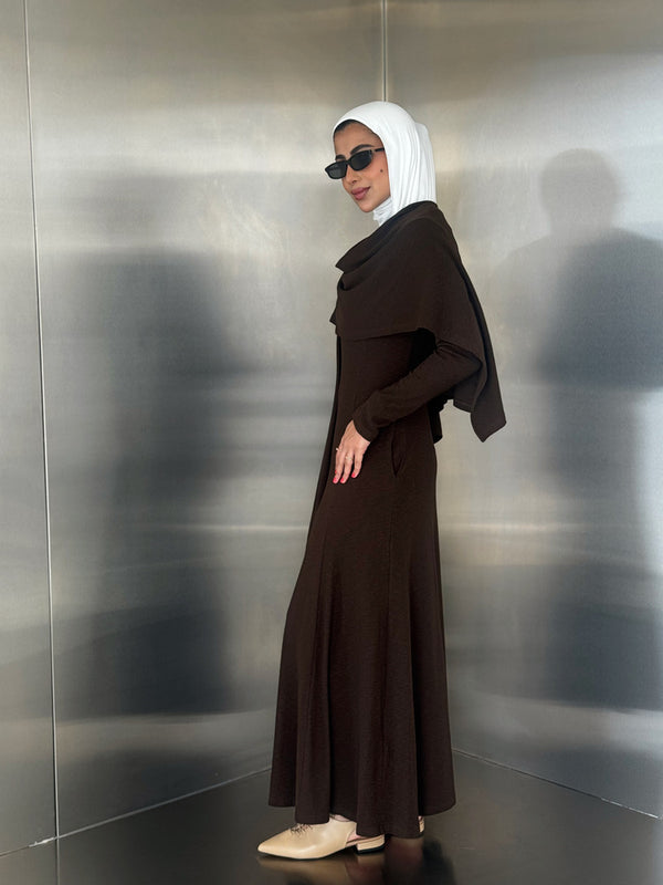 Lightweight Long Dress w/ Shawl
