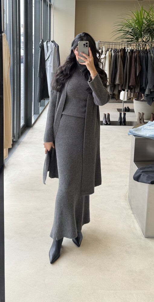 3PC Turtleneck Skirt Set