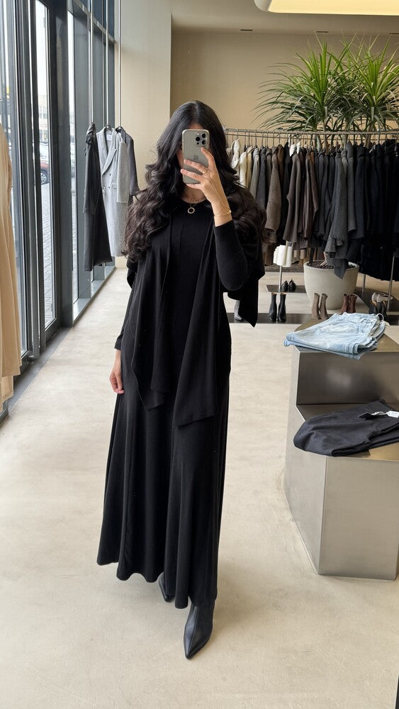 Lightweight Long Dress w/ Shawl