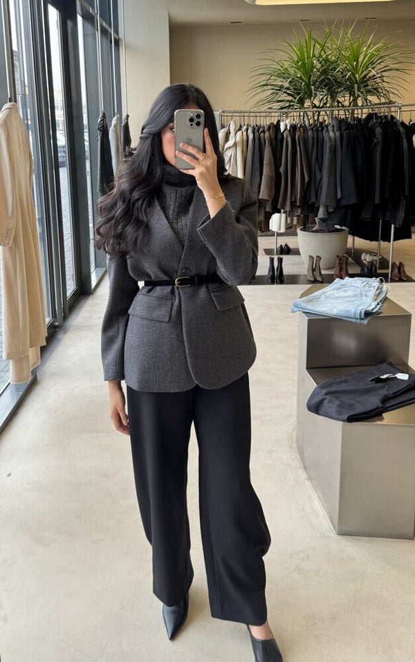 2-in-1 Knitted Inner + Woolen Blazer