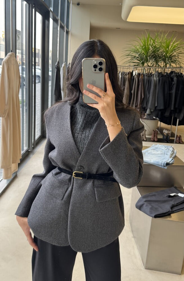 2-in-1 Knitted Inner + Woolen Blazer