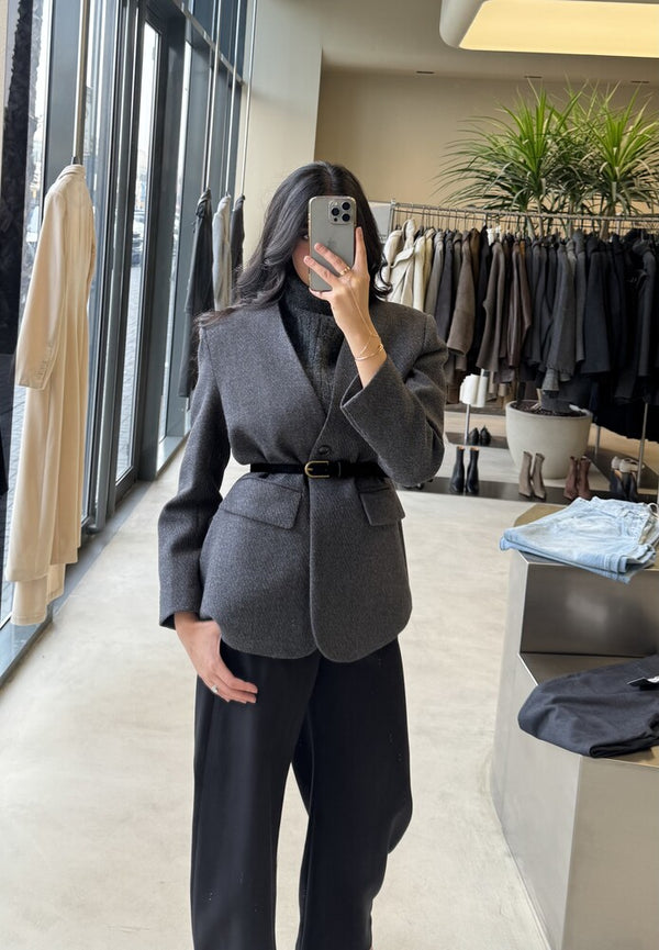 2-in-1 Knitted Inner + Woolen Blazer