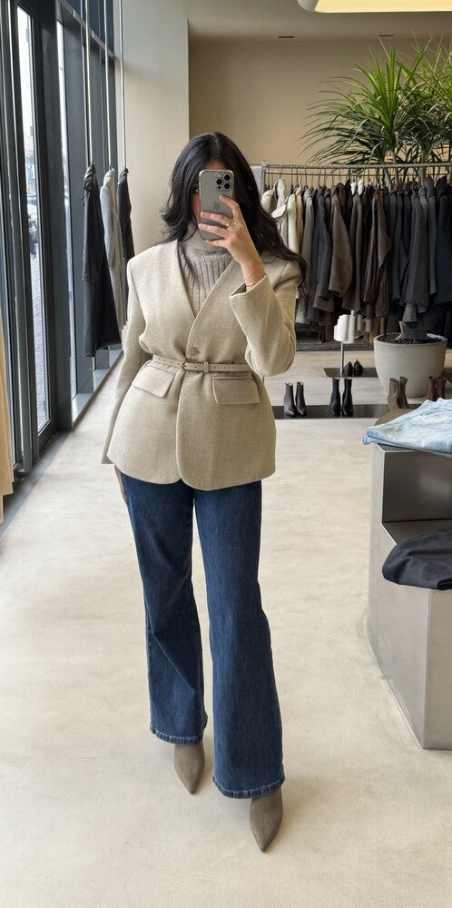 2-in-1 Knitted Inner + Woolen Blazer