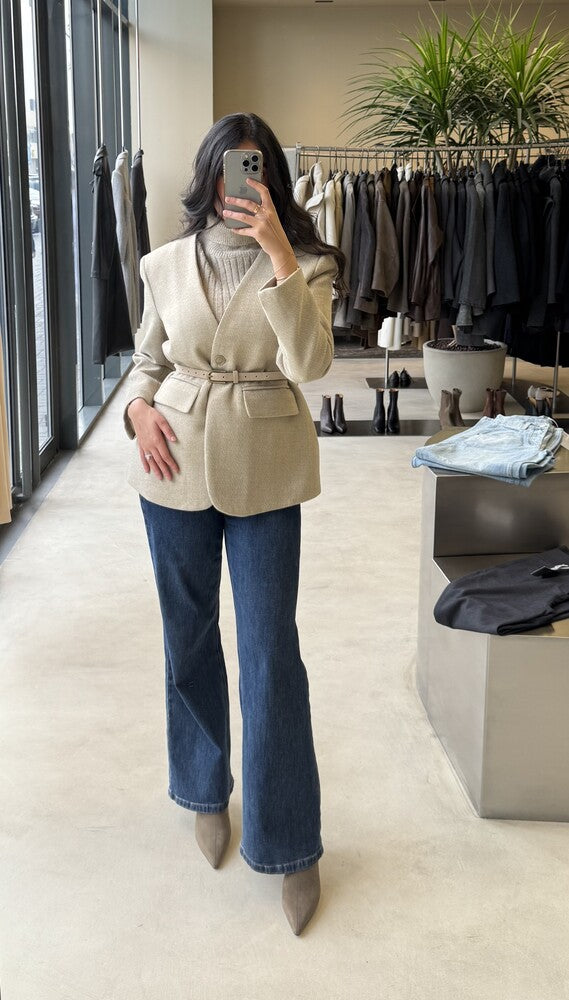 2-in-1 Knitted Inner + Woolen Blazer