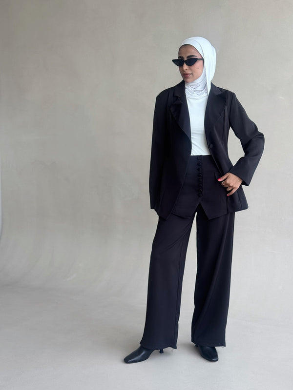 Corset-style Blazer Set