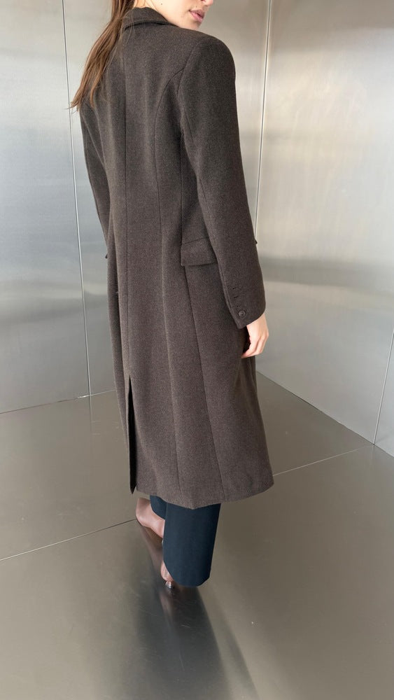 Long Waisted Slim-Fit Coat
