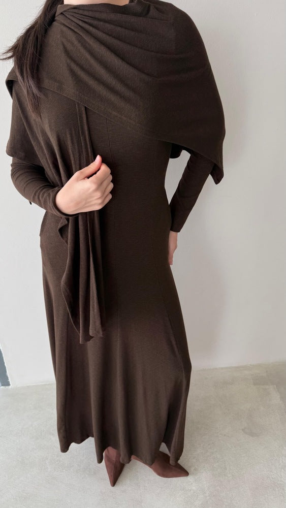 Lightweight Long Dress w/ Shawl