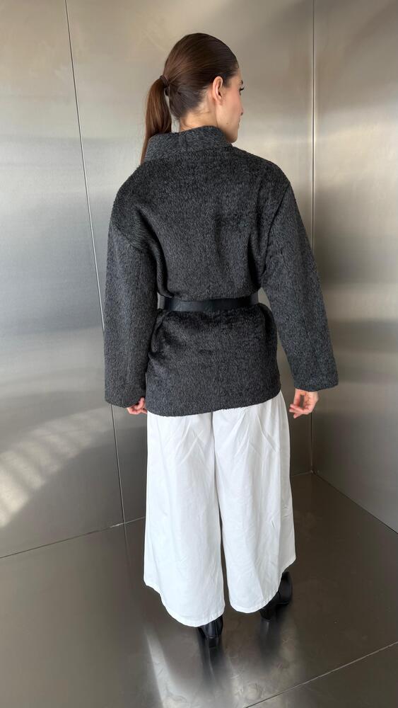 Shaggy Belted Jacket