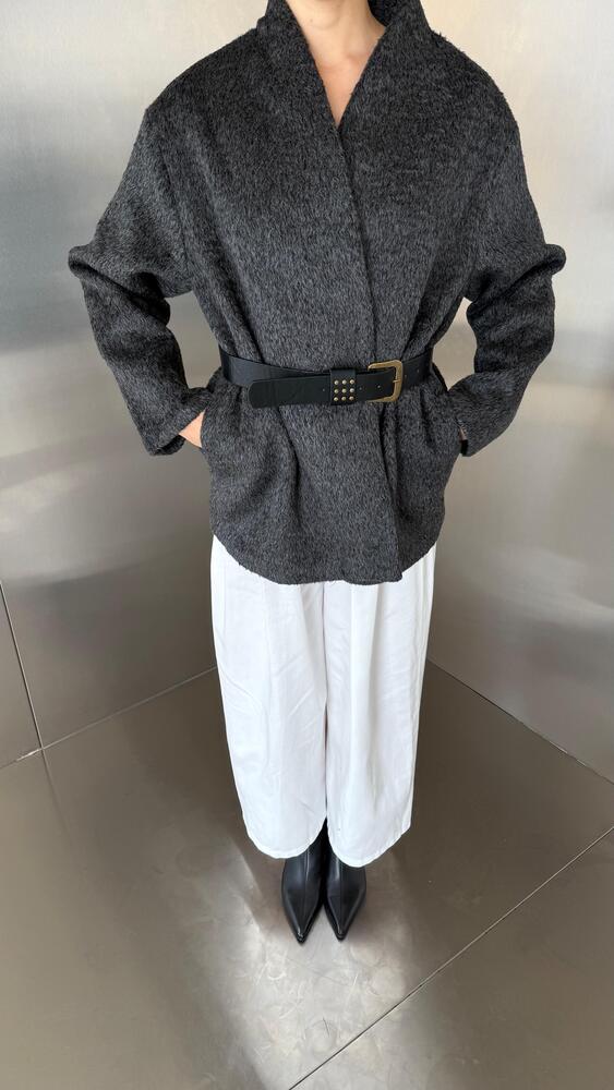 Shaggy Belted Jacket