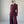 Maroon Stand Collar Spliced 2PC SetX