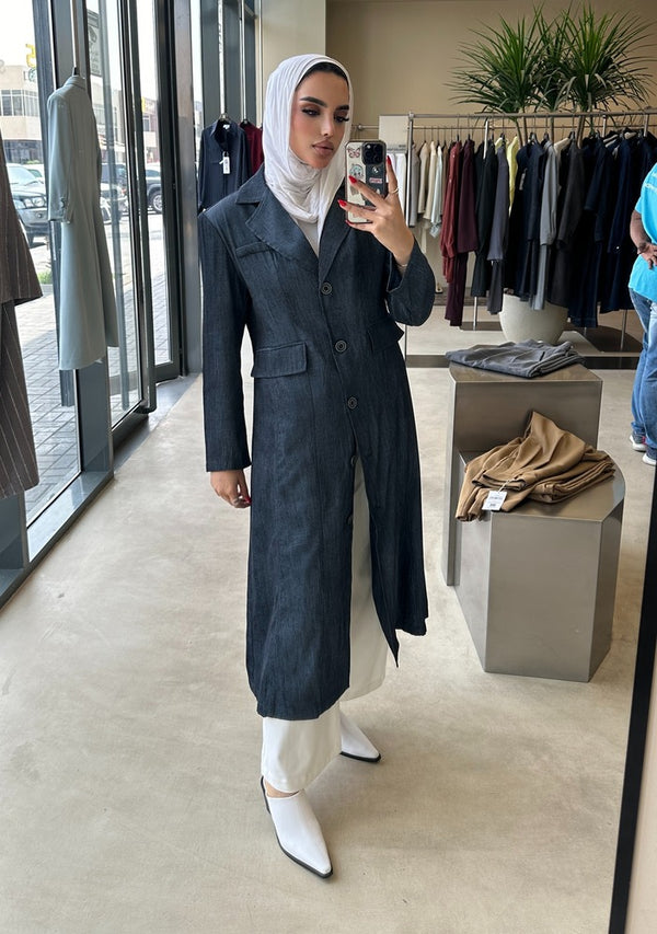 5 Big Buttons Long Shirt