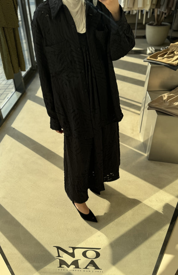 Textured Shirt & Dress Set