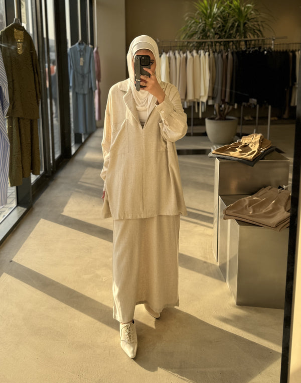 Comfy Linen Skirt Set