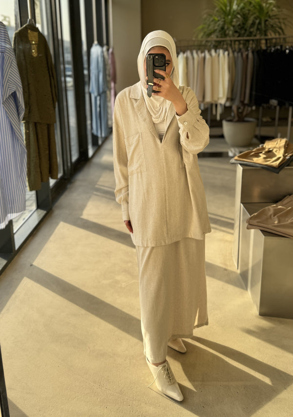 Comfy Linen Skirt Set