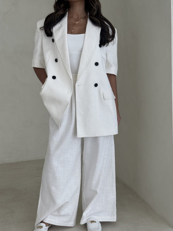Short Sleeve 6 Buttoned 2PC Sets
