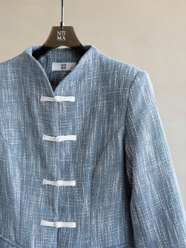 Tweed Knots Closure Blazer