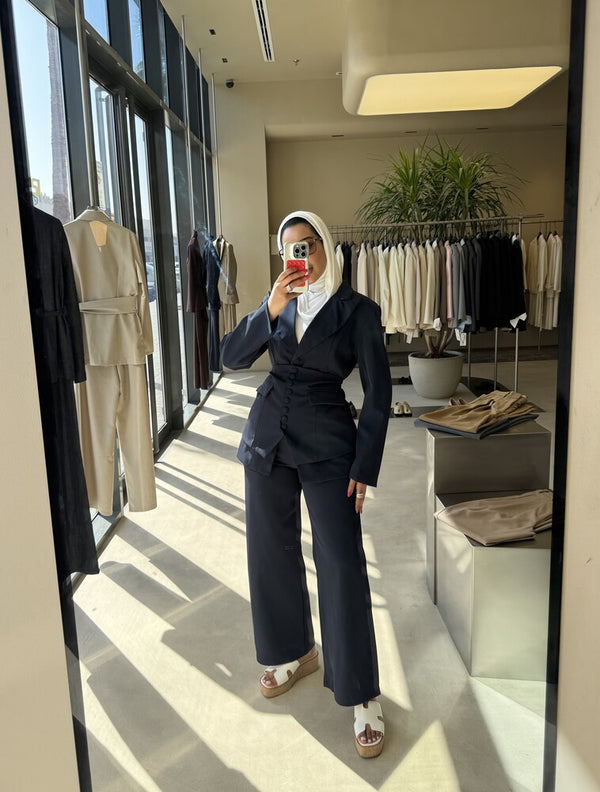 Corset-style Blazer Set