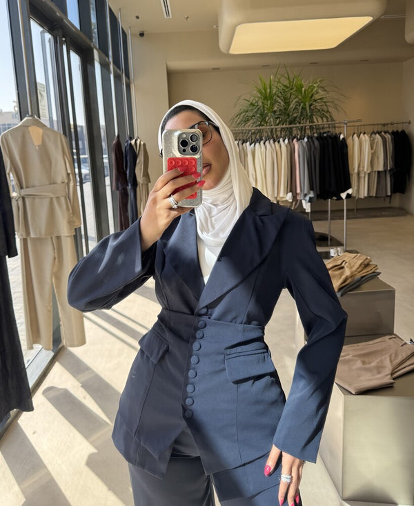 Corset-style Blazer Set