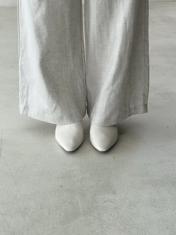 Wooden Marble Heeled Pumps