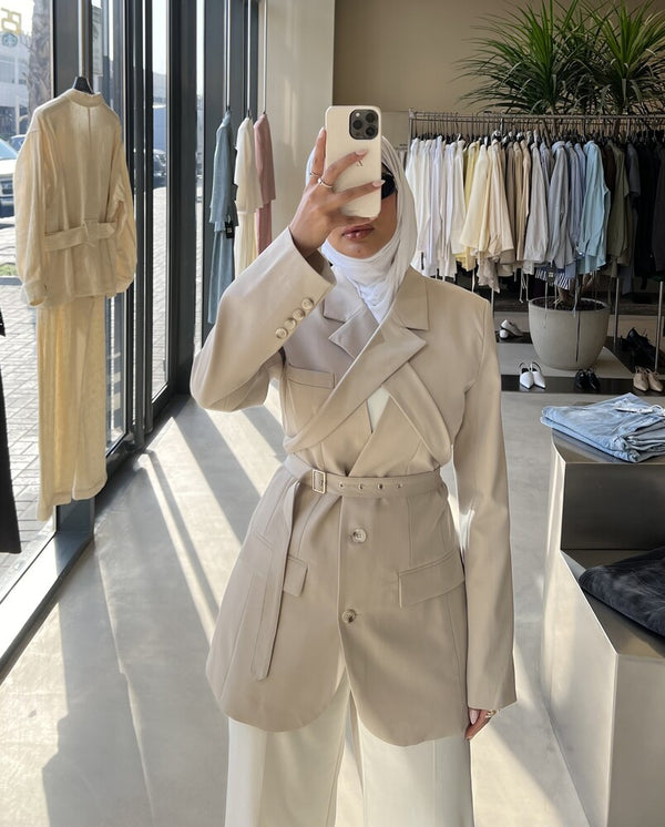 Collar Strap Blazer