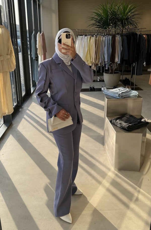 2PC Buttoned Sleeve Set