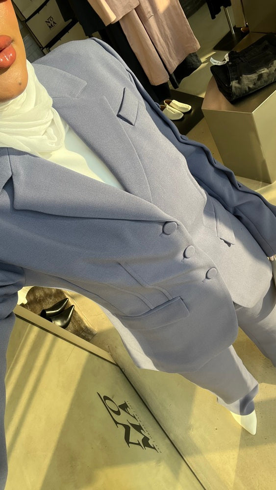 2PC Buttoned Sleeve Set